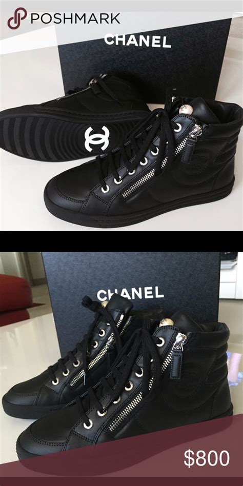 chanel sneaker gold|authentic Chanel sneakers.